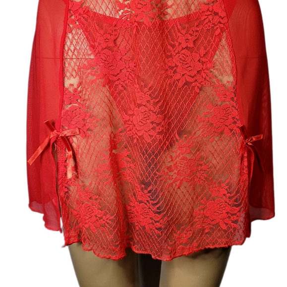 Babydoll lingerie sexy women size M Color Red, Buy 2, get the third one free - Picture 4 of 6